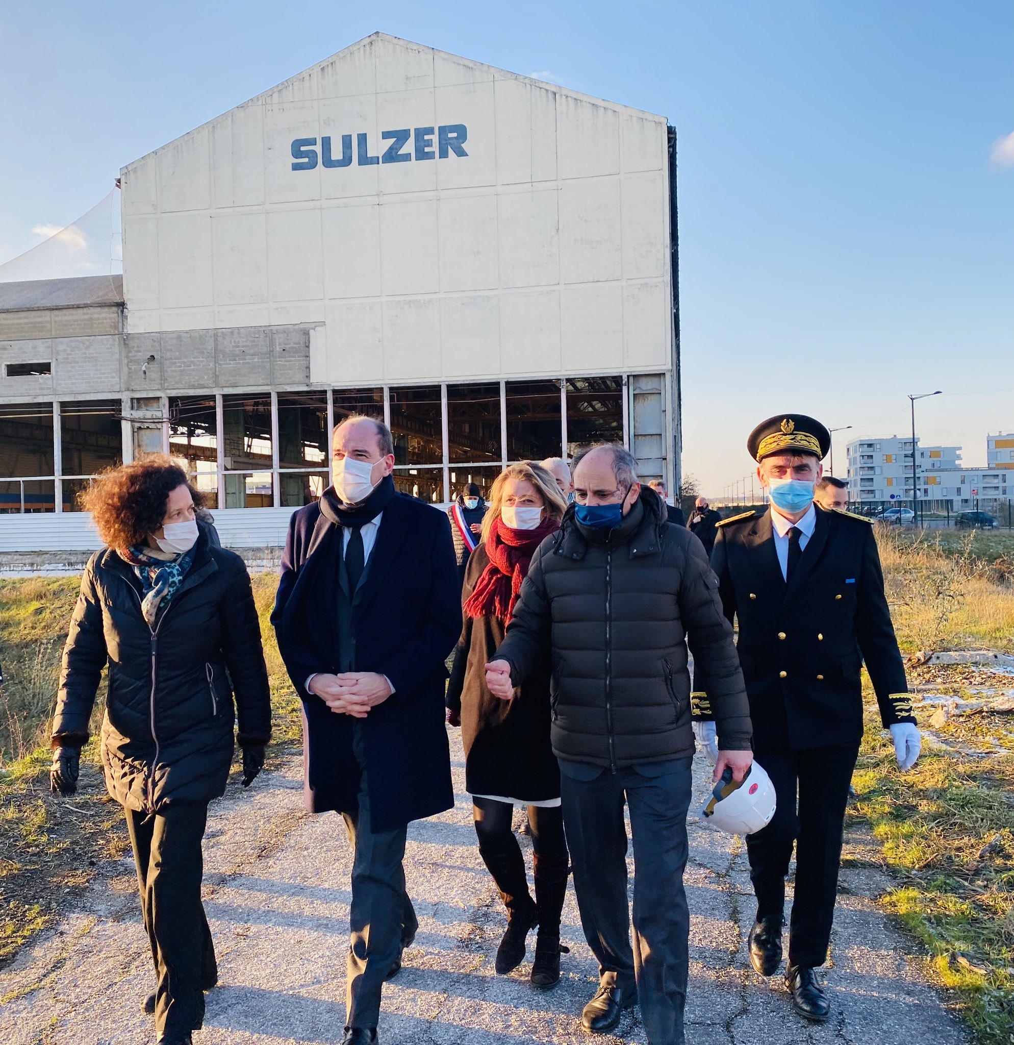 Visite Jean Castex Halle Sulzer